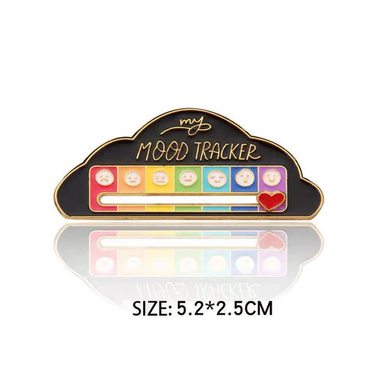 Mood Conversion Energy Brooch for Women Men My Social Battery Badge Expression Pins Brooches on Clothes