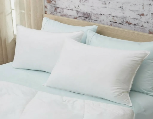 Hotel-Quality Pillows, Pack of 2, Cooling Microfiber Fill, Medium Support