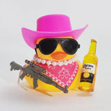 Cowboy Rubber Duck Car Ornament, Quirky Dashboard Decoration, Funny Gift