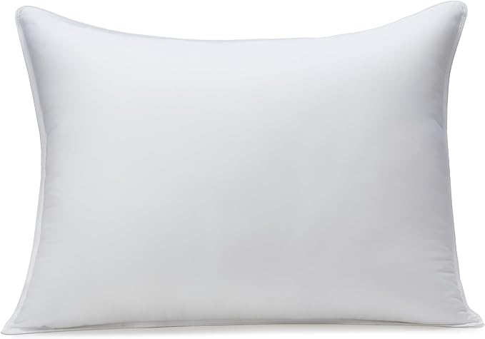 Hotel-Quality Pillows, Pack of 2, Cooling Microfiber Fill, Medium Support