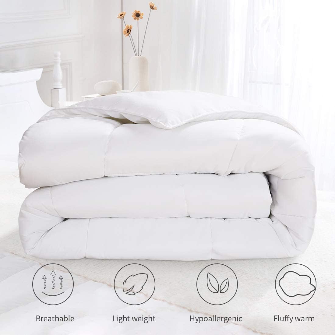 Hotel-Quality Duvet, Extra Soft, All-Season Bounce-Back Comfort