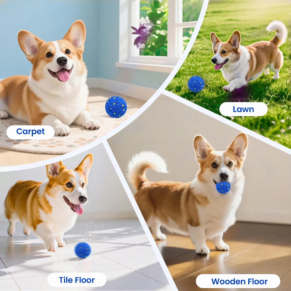 Smart Interactive Dog Toy Ball, Automatic Rolling, IPX7 Waterproof for Medium and Large Dogs