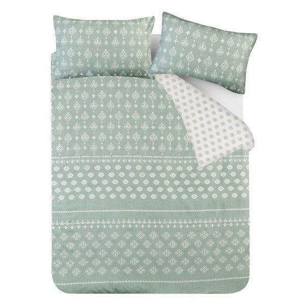 Reversible Microfiber Duvet Cover Set with Pillowcases, Super Soft, Easy Care