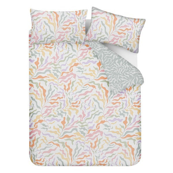 Reversible Microfiber Duvet Cover Set with Pillowcases, Super Soft, Easy Care