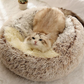 Hooded Nest Bed, Plush Fleece Warmth for Cats and Small Dogs