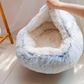 Hooded Nest Bed, Plush Fleece Warmth for Cats and Small Dogs