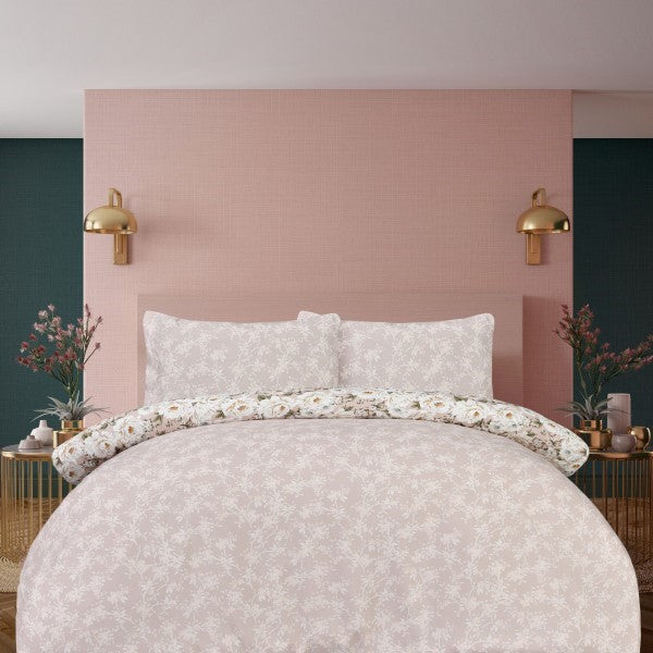 Reversible Microfiber Duvet Cover Set with Pillowcases, Super Soft, Easy Care