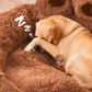 Paw-Shaped Pet Bed, Soft Plush, Non-Slip Base, Cats and Dogs