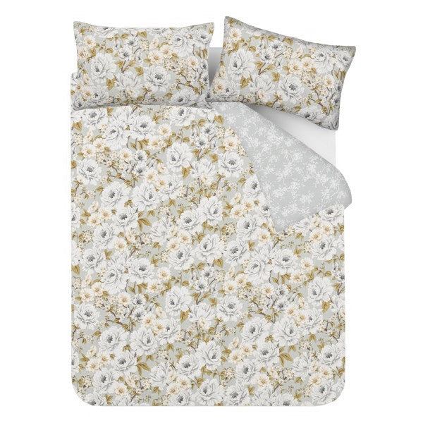 Reversible Microfiber Duvet Cover Set with Pillowcases, Super Soft, Easy Care
