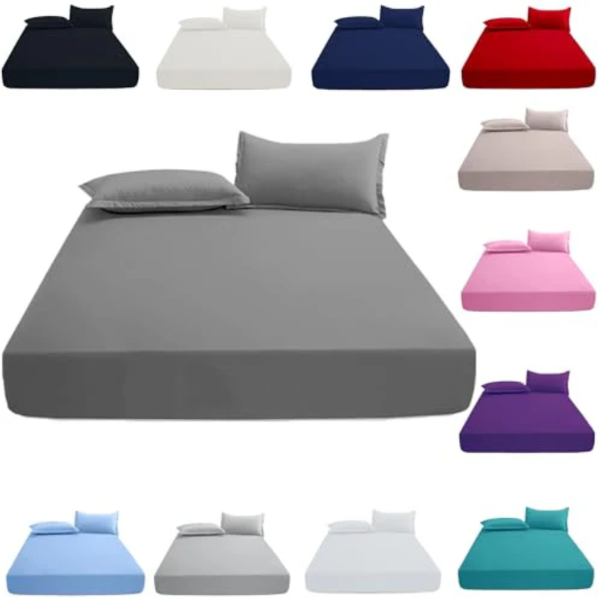 Deep-Fit Bed Sheets, 30cm Extra Deep, T200 Cotton Blend