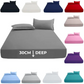 Deep-Fit Bed Sheets, 30cm Extra Deep, T200 Cotton Blend