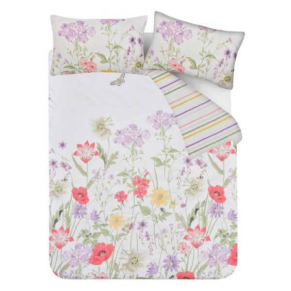Reversible Microfiber Duvet Cover Set with Pillowcases, Super Soft, Easy Care