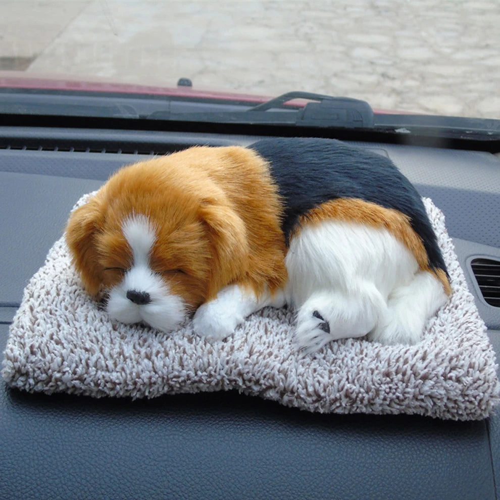 Plush Cat and Dog Dashboard Ornament, Cute Car Interior Decoration, Gift Idea