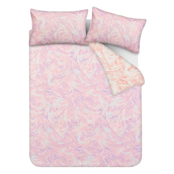 Reversible Microfiber Duvet Cover Set with Pillowcases, Super Soft, Easy Care