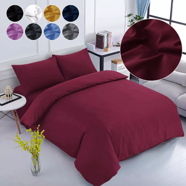 Premium Microfiber Duvet Cover Set, Silky Soft, Fade-Resistant