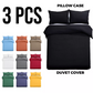 Premium Microfiber Duvet Cover Set, Silky Soft, Fade-Resistant