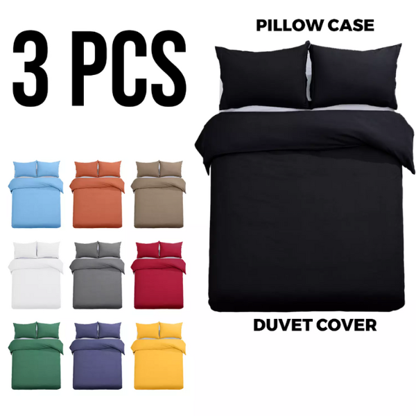 Premium Microfiber Duvet Cover Set, Silky Soft, Fade-Resistant