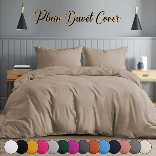 Premium Microfiber Duvet Cover Set, Silky Soft, Fade-Resistant