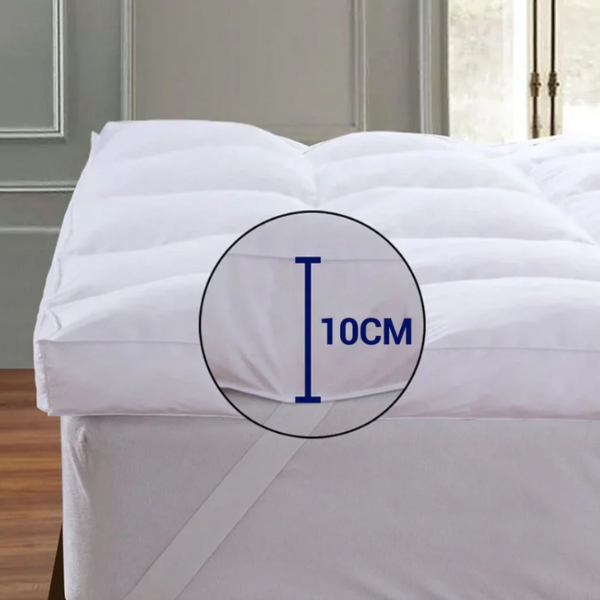 Premium Microfiber Mattress Topper, Extra Fluffy, Hotel Comfort at Home