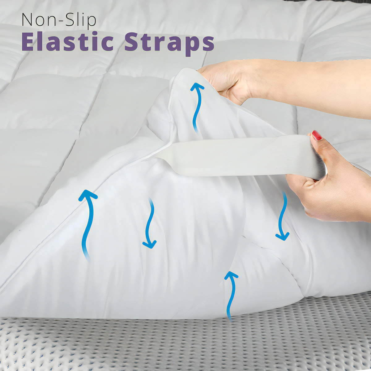 Premium Microfiber Mattress Topper, Extra Fluffy, Hotel Comfort at Home