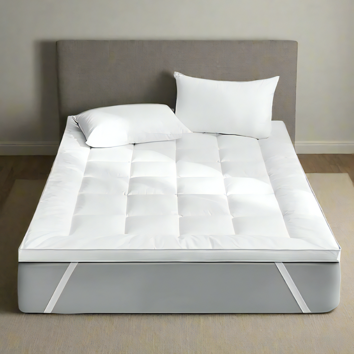 Premium Microfiber Mattress Topper, Extra Fluffy, Hotel Comfort at Home