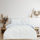 Reversible Microfiber Duvet Cover Set with Pillowcases, Super Soft, Easy Care