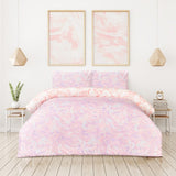 Reversible Microfiber Duvet Cover Set with Pillowcases, Super Soft, Easy Care