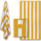 Stripe Pool Towels, 70x150cm, Egyptian Cotton, Quick-Dry