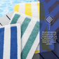 Stripe Pool Towels, 70x150cm, Egyptian Cotton, Quick-Dry