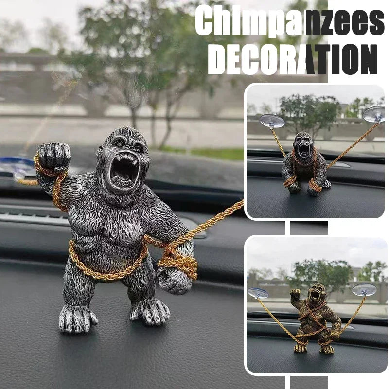 Gorilla Car Dashboard Ornament, Roaring Design, Car and Home Decoration