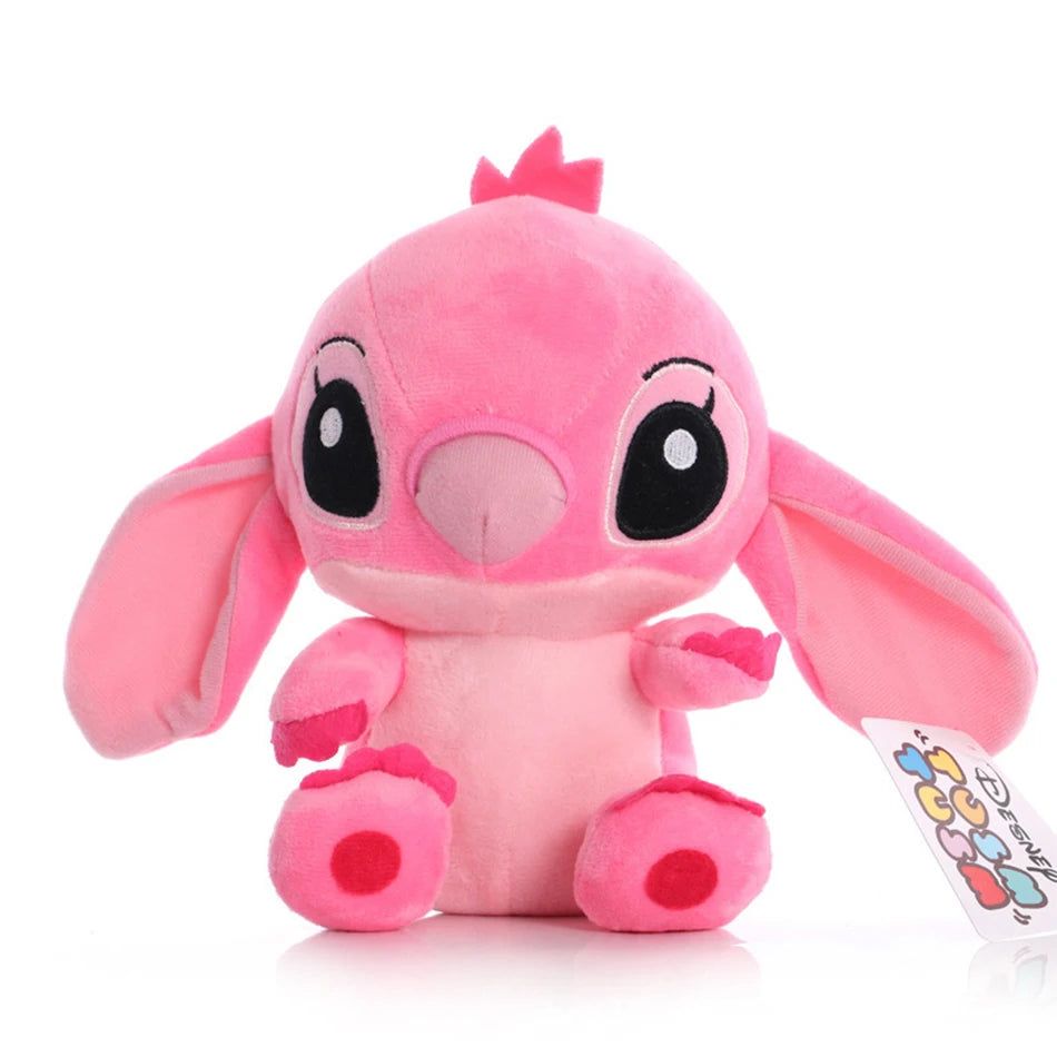 Blue and Pink Stitch Plush Stuffed Toy, Anime Character Doll, Gift for Kids