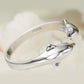 925 Silver Double Dolphin Ring, Adjustable Open Band, Love Gift for Women