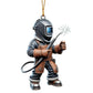 Welder Figure Acrylic Car Pendant, Hanging Charm, Keychain and Home Decoration