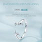 925 Silver Dachshund Dog Ring, Adjustable Open Band, Animal Jewellery Gift