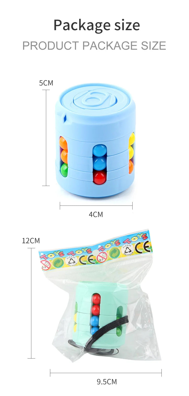 Multi-Function Fidget Spinner, Colourful Bean Design, Stress Relief for Kids and Adults