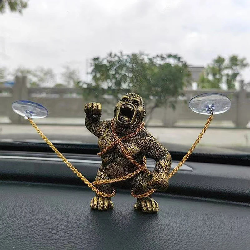Gorilla Car Dashboard Ornament, Roaring Design, Car and Home Decoration