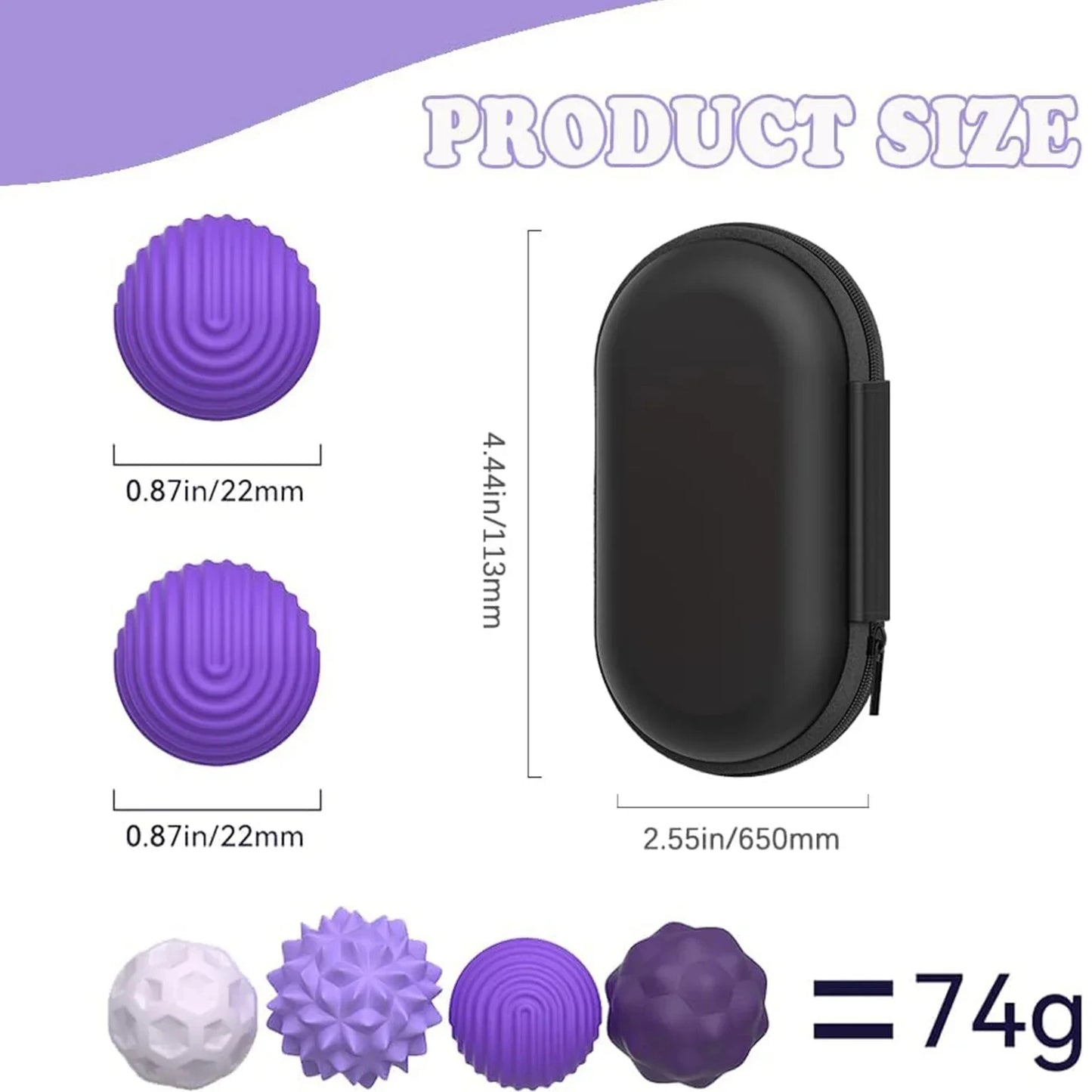 Magnetic Sensory Stress Balls, Silicone Fidget Toy for Anxiety and Autism Relief