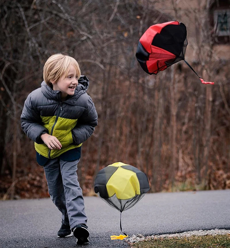 Kids Flying Parachute Toy, Tangle-Free, Outdoor Play, Great Gift for Boys and Girls