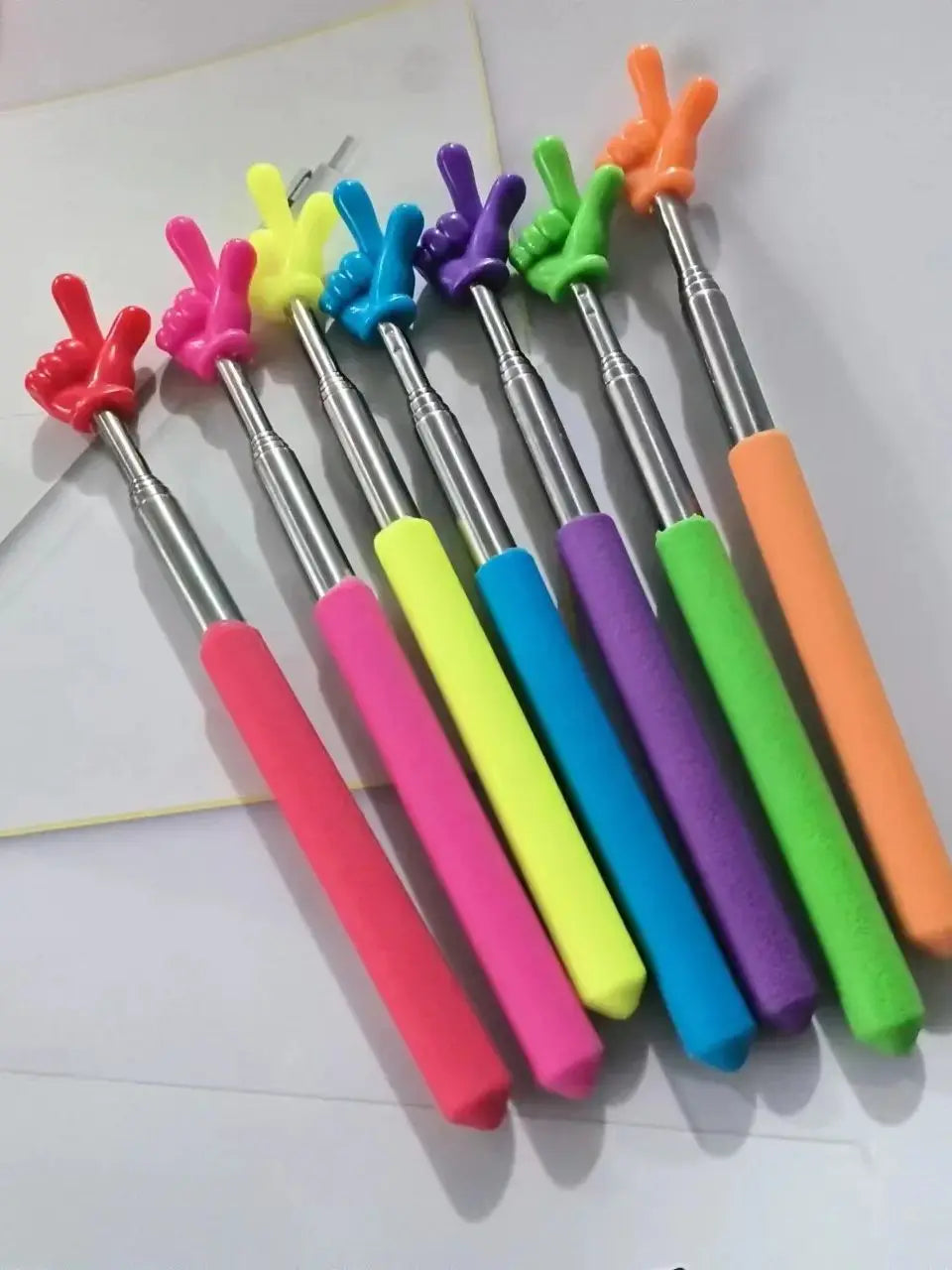 Retractable Finger Pointer Stick, Stainless Steel, Telescopic, Teachers and Presenters