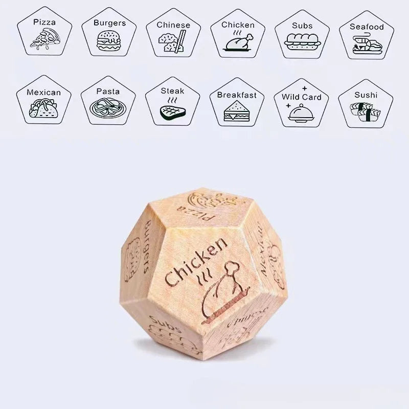Couples Decision Dice, Food and Date Night Game, Funny Gift for Him and Her