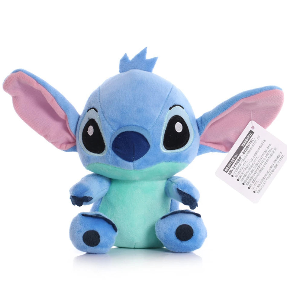 Blue and Pink Stitch Plush Stuffed Toy, Anime Character Doll, Gift for Kids