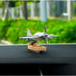 Solar-Powered Airplane Car Air Freshener, Dashboard Ornament and Perfume Diffuser