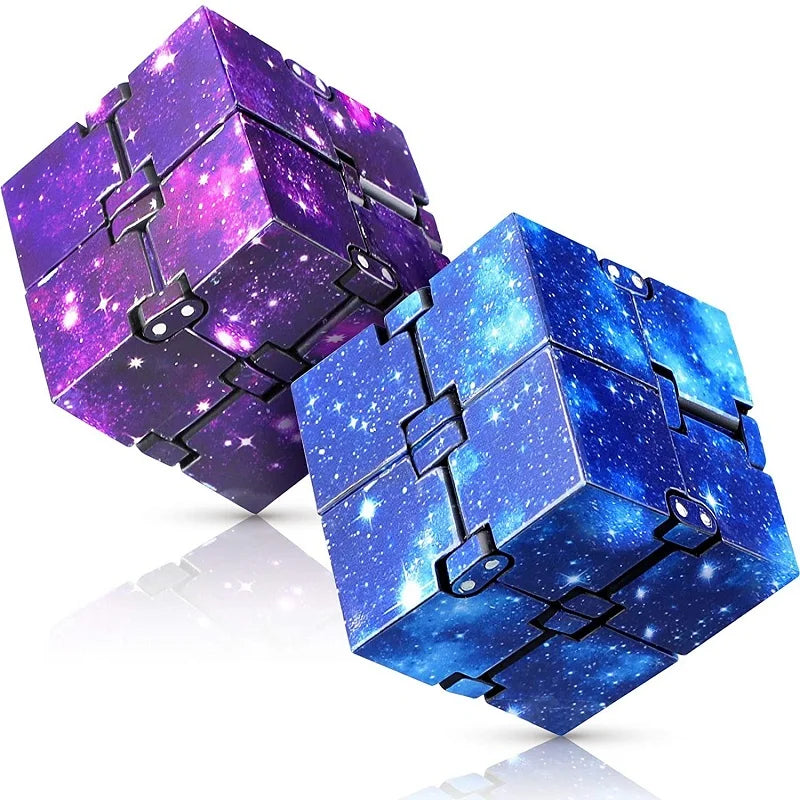 Infinity Flip Cube Fidget Toy, ADHD and Anxiety Relief, Kids and Adults