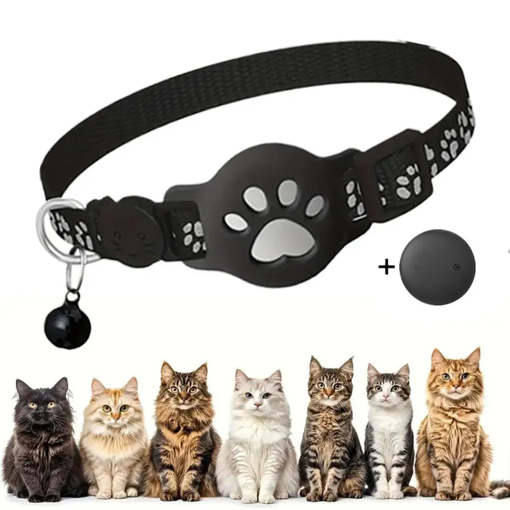 Cat GPS Tracker Collar, Reflective, Waterproof, Real-Time Location Finder