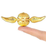 Angel Wings Metal Fidget Spinner, Gold Finish, Anti-Stress Hand Spinner Gift
