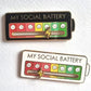 Social Battery Mood Brooch, Rotating Expression Pin, Funny Gift for Him and Her