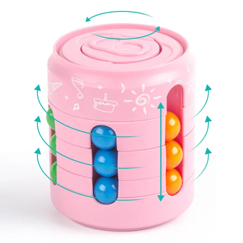 Multi-Function Fidget Spinner, Colourful Bean Design, Stress Relief for Kids and Adults