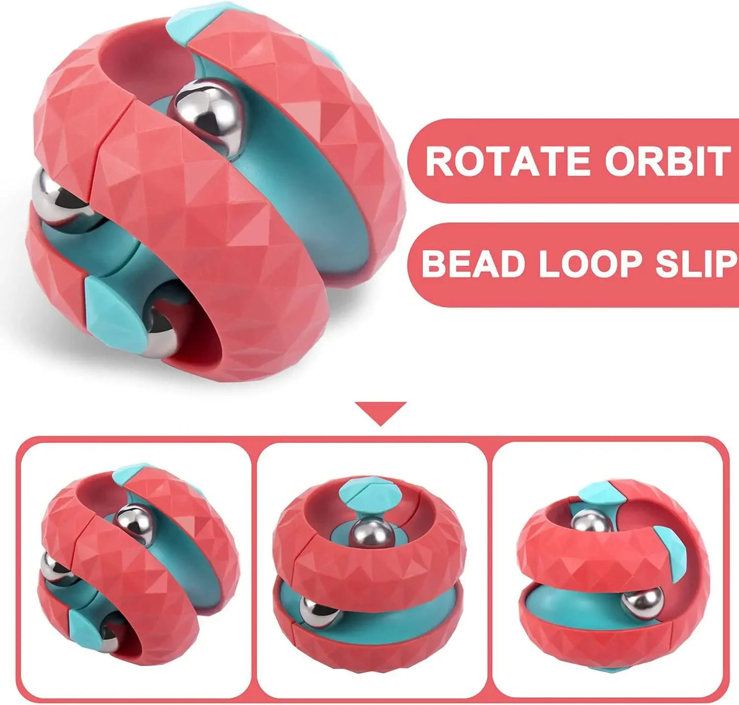 Orbit Ball Fidget Cube, Anti-Stress Sensory Toy for Kids, Focus and Calm