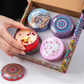Arabian-Pattern Scented Candle Gift Set, 4 Jars, Smokeless, Romantic Fragrance