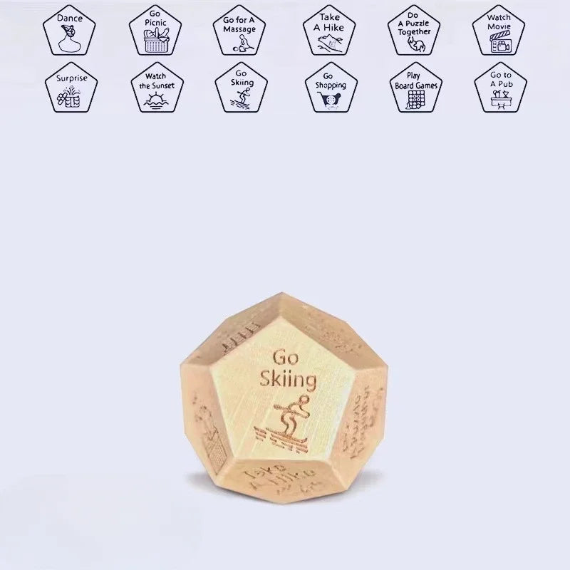 Couples Decision Dice, Food and Date Night Game, Funny Gift for Him and Her